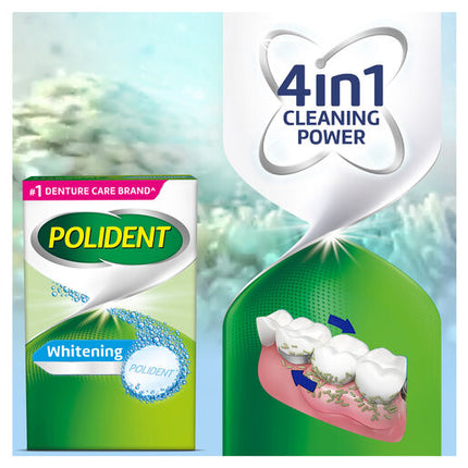 Polident Whitening Daily Cleanser 36 Tablets