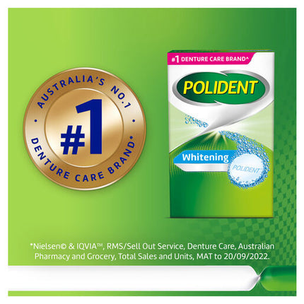 Polident Whitening Daily Cleanser 36 Tablets
