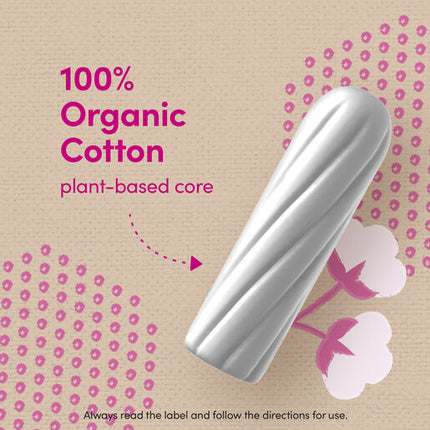 Carefree Organics Regular Tampons 16 Pack