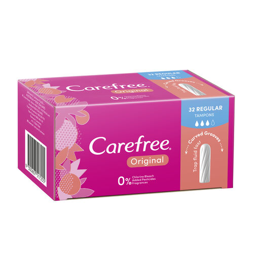 Carefree Original Regular Tampons 32 pack