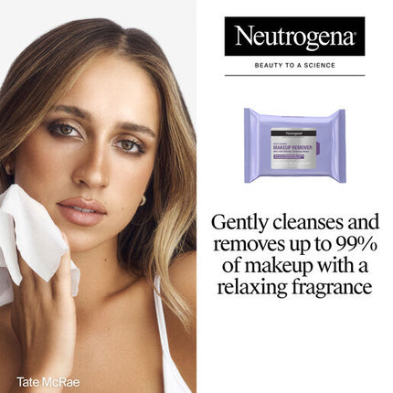 Neutrogena Night Calming Makeup Remover Cleansing Wipes 25 Pack