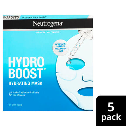Neutrogena Hydro Boost Hyaluronic Acid Hydrating Face Mask 5 Pack