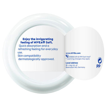 Nivea Soft Moisturising Cream with Vitamin E & Jojoba Oil 200mL