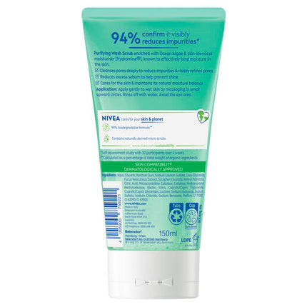 Nivea Visage 2 In 1 Wash And Scrub Daily Essentials 150mL
