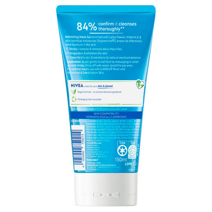 Nivea Daily Essentials Refreshing Facial Wash Gel 150mL
