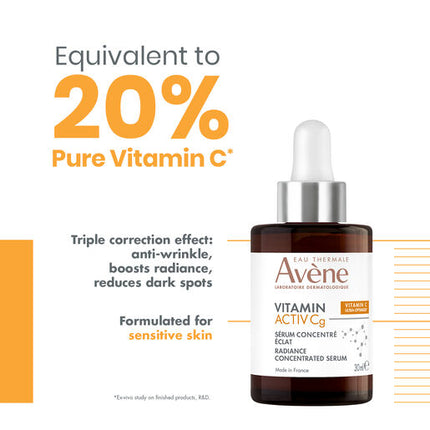 Avène Vitamin Activ Cg Radiance Concentrated Serum 30ml - Vitamin C Serum For Sensitive Skin
