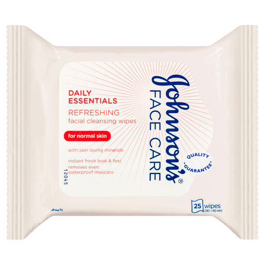 Johnson's Facial Cleansing Wipes Refreshing 25 (Pink)