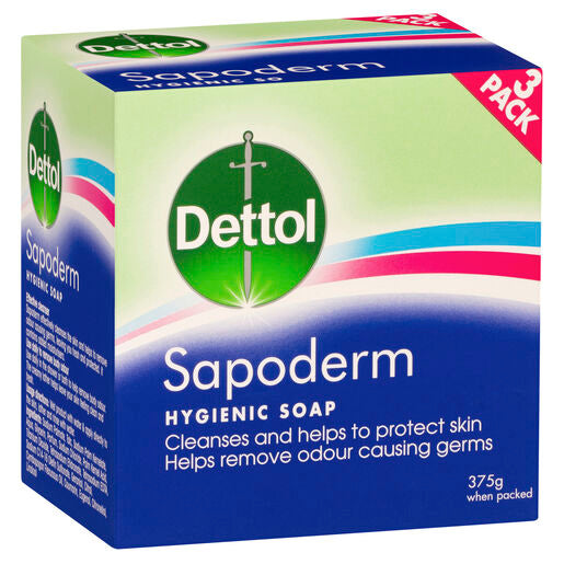 Dettol Sapoderm Hygienic Soap 3 Pack