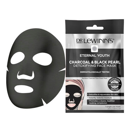 Dr. LeWinn's Eternal Youth Charcoal & Black Pearl Detoxifying Face Mask 1 Pack