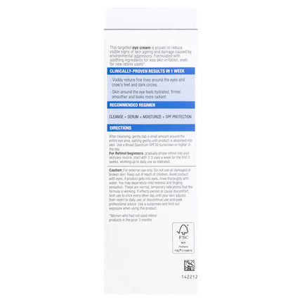 Neutrogena Visible Repair Retinol Eye Cream 15g