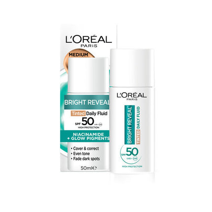 L’Oréal Paris Bright Reveal Tinted Daily Fluid SPF 50 Medium