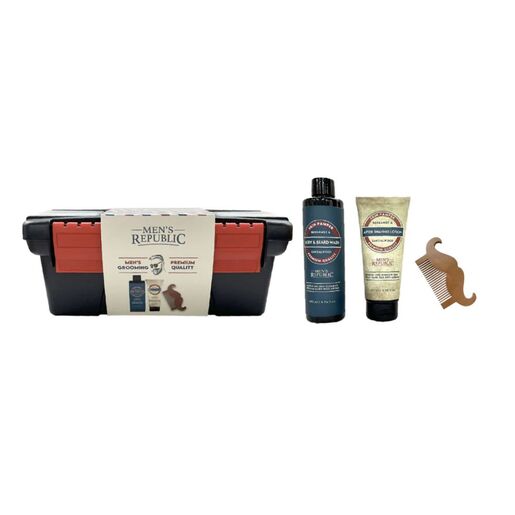 Men's Republic 4 Piece Grooming Kit Tool Case