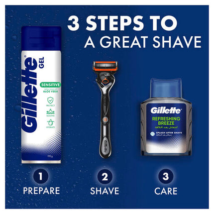 Gillette Sensitive Skin Soothing Aloe Vera Shave Gel 195g