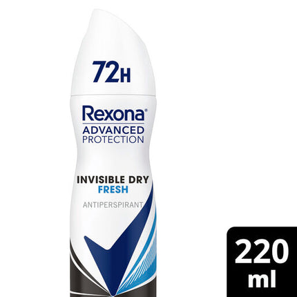 Rexona Women Antiperspirant Advanced Protection Invisible Dry Fresh 220ml