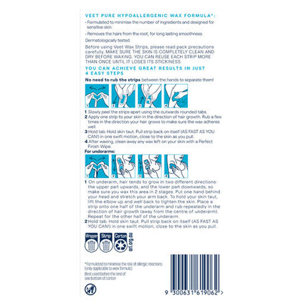 Veet Pure Cold Wax Leg Strips 20