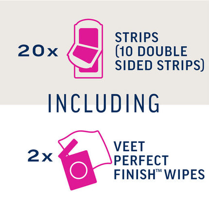 Veet Pure Cold Wax Leg Strips 20