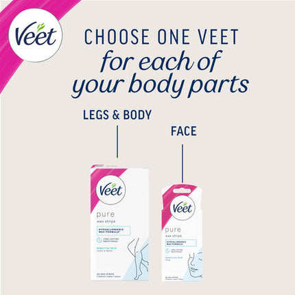 Veet Pure Cold Wax Leg Strips 20