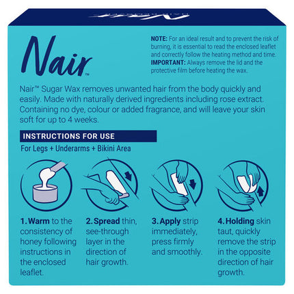 Nair Natural Origin Sugar Wax Rose 350ml