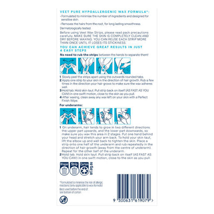 Veet Pure Cold Wax Leg Strips 40