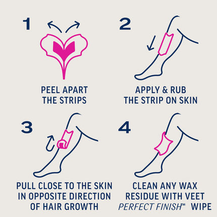 Veet Pure Cold Wax Leg Strips 40