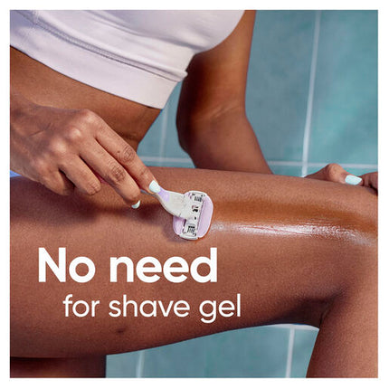 Gillette Venus Comfort Glide White Tea Razor Handle + 2 Blade Refills
