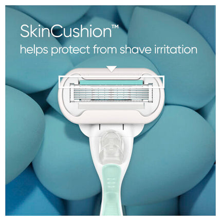 Gillette Venus Deluxe Smooth Sensitive Razor 2 Up ( 1handle, 2 cartridges)