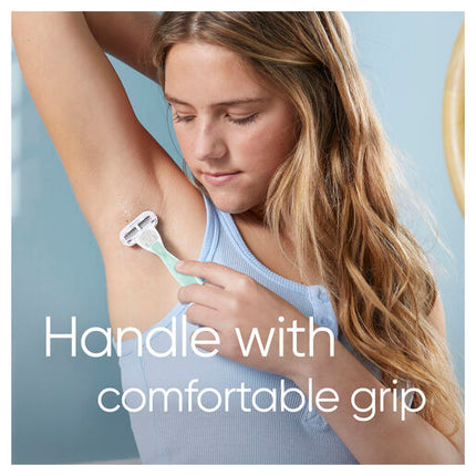 Gillette Venus Deluxe Smooth Sensitive Razor 2 Up ( 1handle, 2 cartridges)