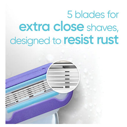 Gillette Venus Deluxe Smooth Swirl Blade Refills 4 Pack