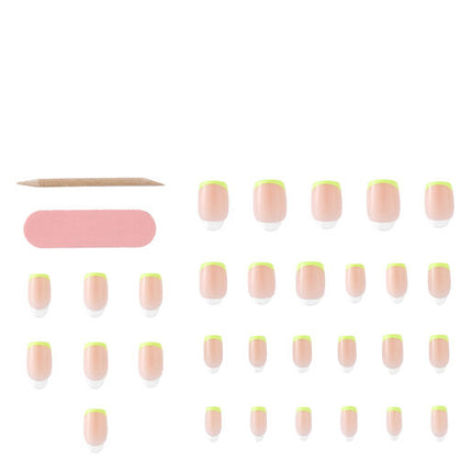 Manicare Glam Ready Pre-Glued Nails La Petite French 30pcs