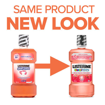 Listerine Mouthwash Smart Rinse Berry Shield 500mL