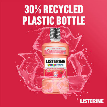 Listerine Mouthwash Smart Rinse Berry Shield 500mL