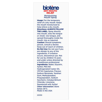 Biotene Dry Mouth Relief Moisturising Mouth Spray 50mL
