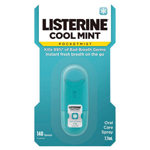 Listerine Pocketmist Oral Care Spray Cool Mint 7.7ml