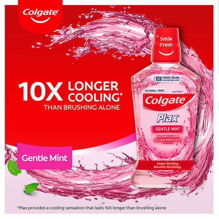 Colgate Plax Alcohol Free Antibacterial Mouthwash Gentle Care 1L