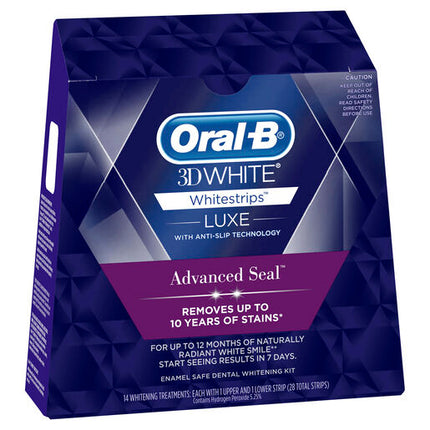 Oral B 3D White Luxe Advance Seal 14 Whitening Treatments