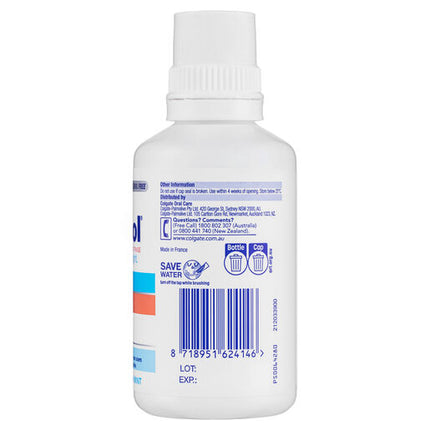 Colgate Savacol Antiseptic Mouth and Throat Rinse Mouthwash 300mL Alcohol Free Fresh Mint