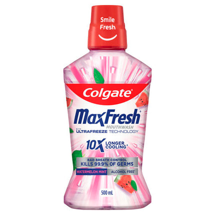Colgate Max Fresh Watermelon Mint Mouthwash 500ml