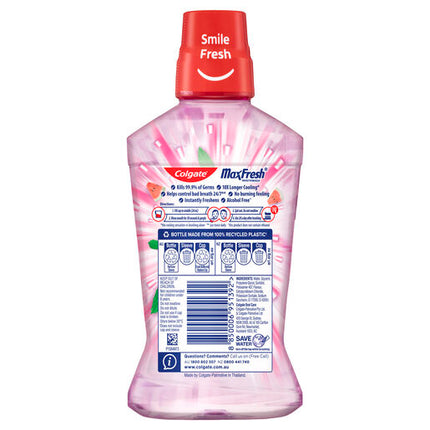 Colgate Max Fresh Watermelon Mint Mouthwash 500ml