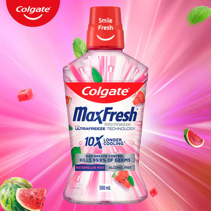 Colgate Max Fresh Watermelon Mint Mouthwash 500ml