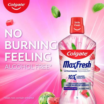 Colgate Max Fresh Watermelon Mint Mouthwash 500ml