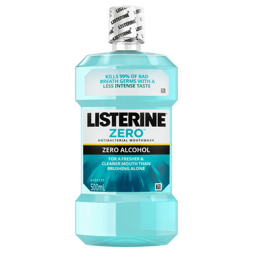 Listerine Mouthwash Zero Alcohol 500mL