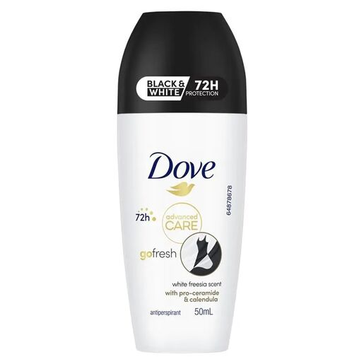 Dove Roll On Women's Advanced Care Black & White 50ml