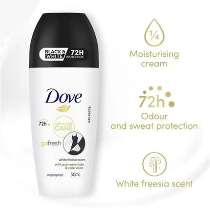 Dove Roll On Women's Advanced Care Black & White 50ml
