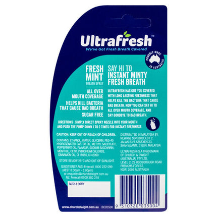 Ultrafresh Freshmint Spray 12Ml