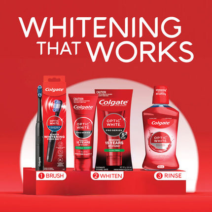 Colgate Optic White Alcohol Free Mouthwash Sparkling Fresh Mint 500mL