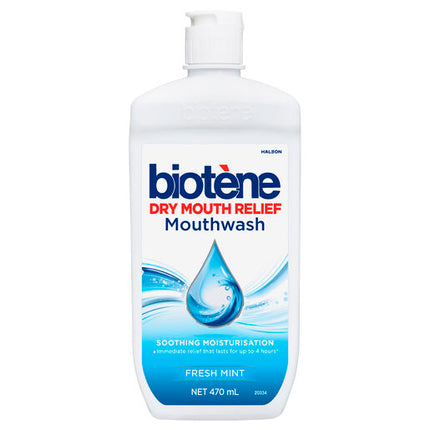 Biotene Dry Mouth Relief Mouthwash Fresh Mint 470mL