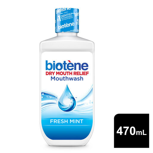 Biotene Dry Mouth Relief Mouthwash Fresh Mint 470mL