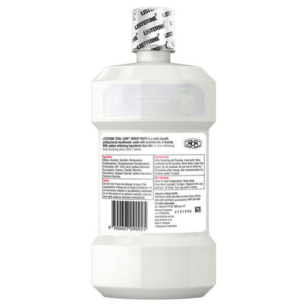 Listerine Bright White Multi-Action Whitening Mouthwash 500ml