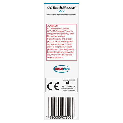 GC Tooth Mousse Mint 40g
