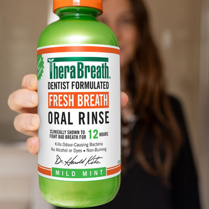 TheraBreath Mild Mint Oral Rinse 473ml